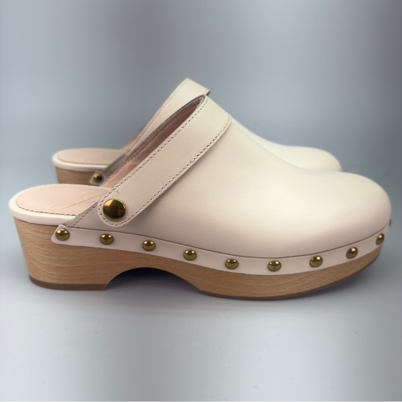 NWOT J. Crew Leather Studded Convertible Platform Clogs